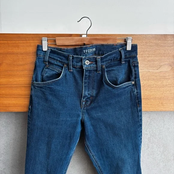 Tecovas Men’s Rugged Standard Jeans in Dark Denim, Size 30X34